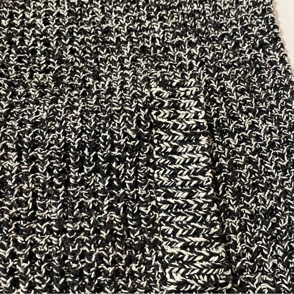 Charter Club Black/White Short Sleeve Button Front Knit Long Line Cardigan Med. - Picture 8 of 12